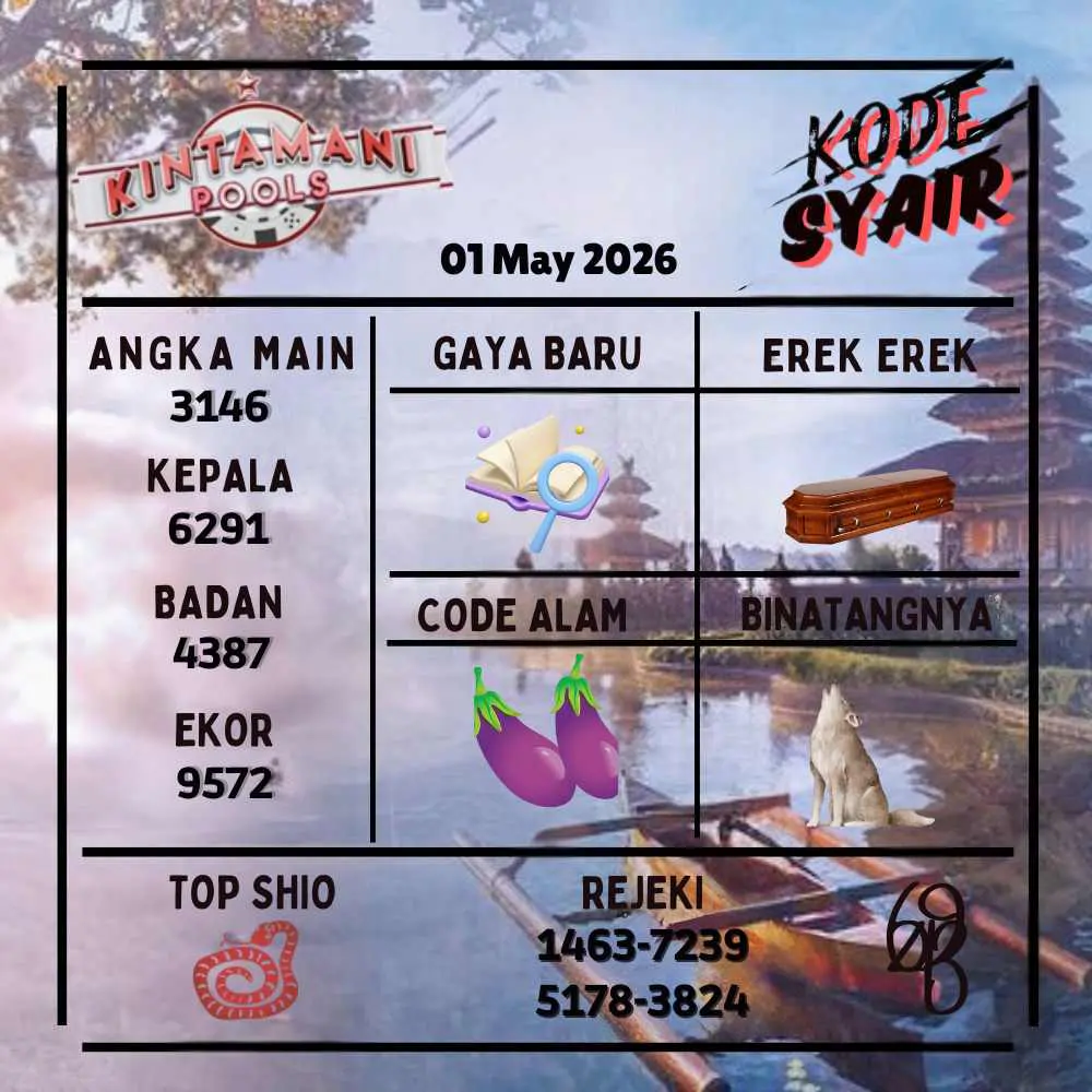 Kode Syair Kintamani Pools Mei 2026