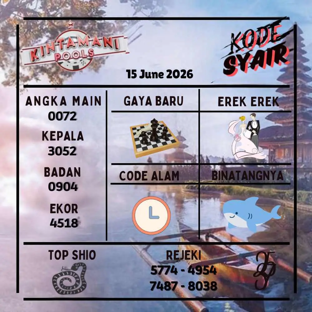 Kode Syair Kintamani Pools Juni 2026
