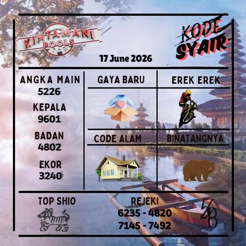 Kode Syair Kintamani Pools Juni 2026