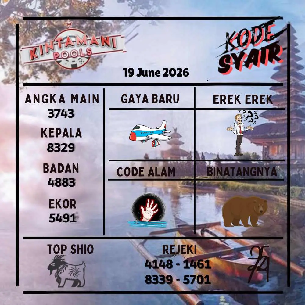 Kode Syair Kintamani Pools Juni 2026