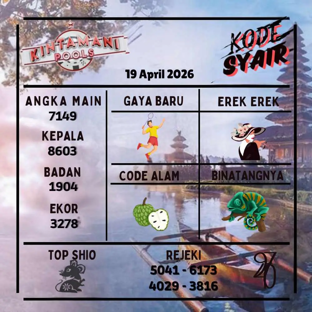 Kode Syair Kintamani Pools April 2026