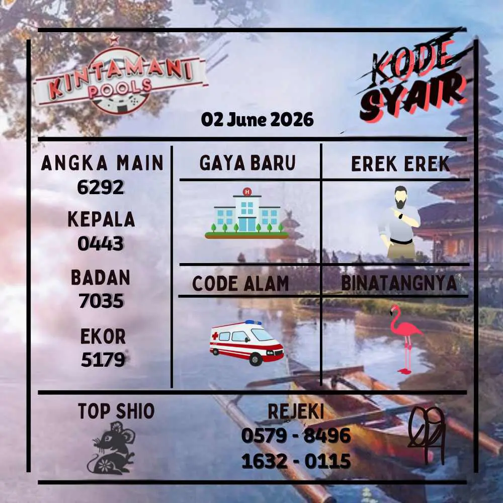 Kode Syair Kintamani Pools Juni 2026