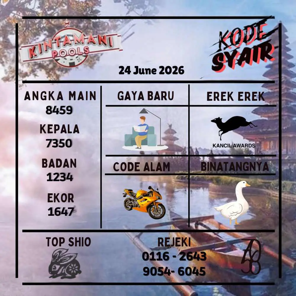 Kode Syair Kintamani Pools Juni 2026