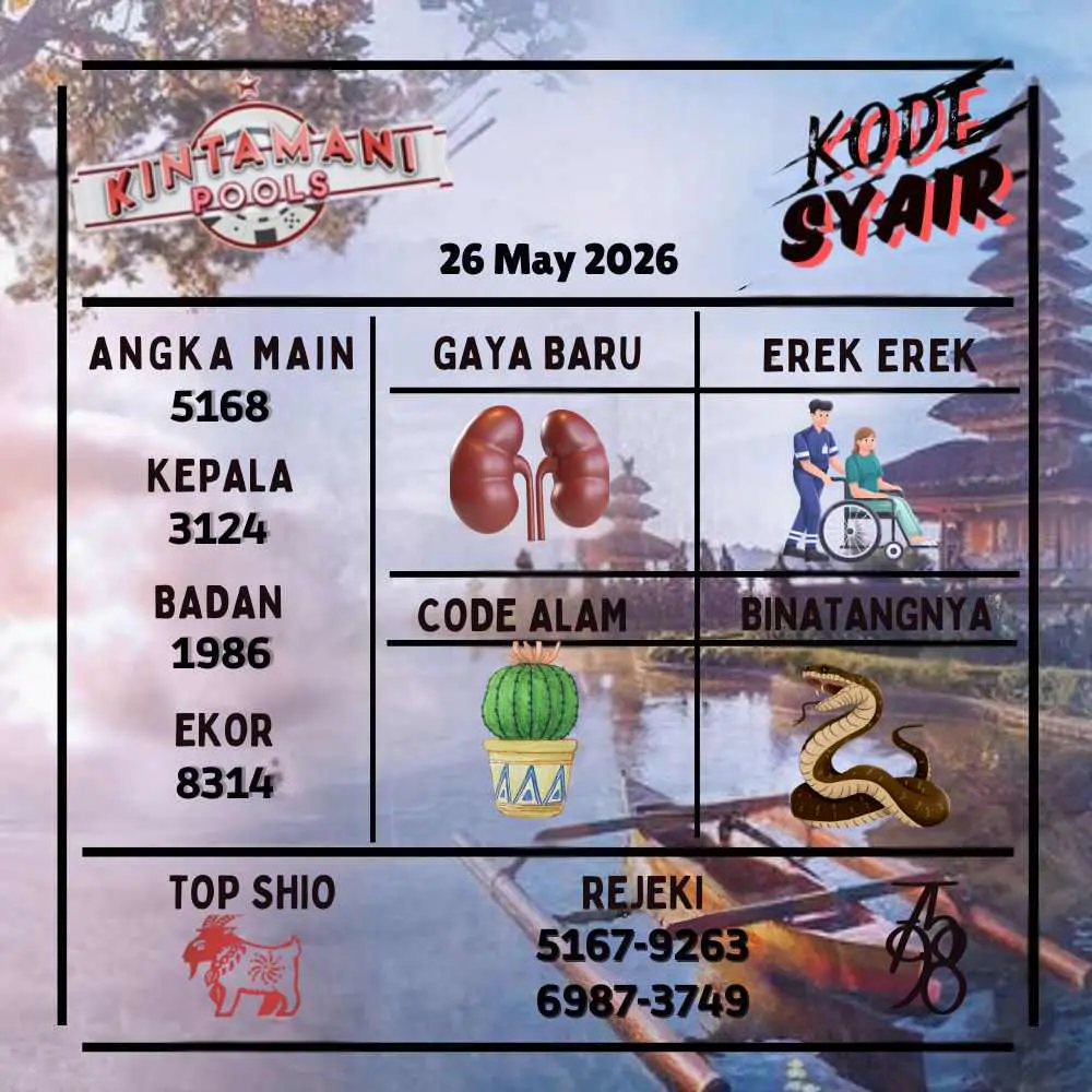 Kode Syair Kintamani Pools Mei 2026