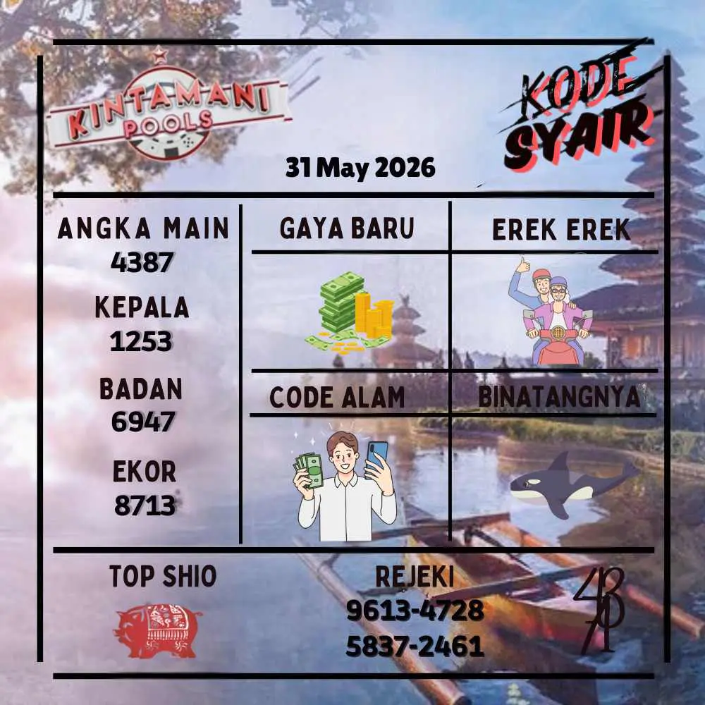 Kode Syair Kintamani Pools Mei 2026