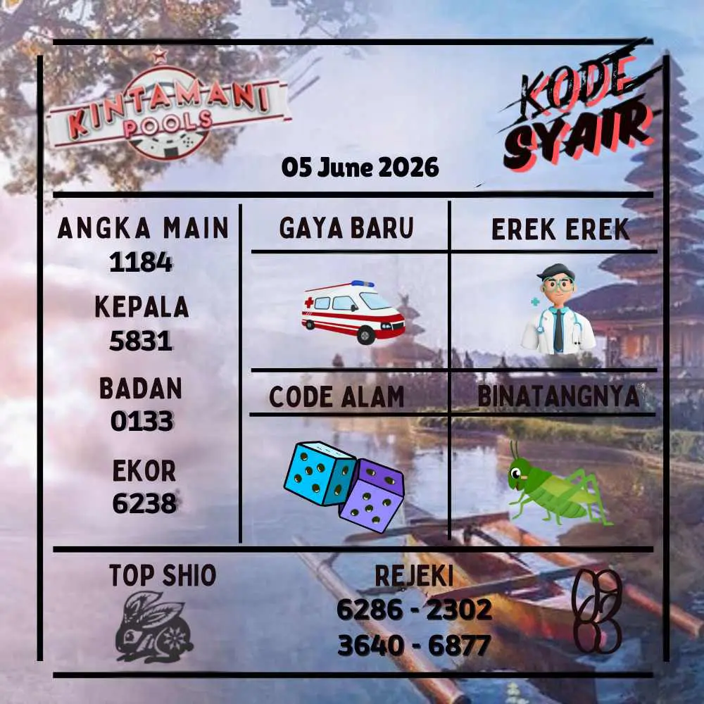 Kode Syair Kintamani Pools Juni 2026
