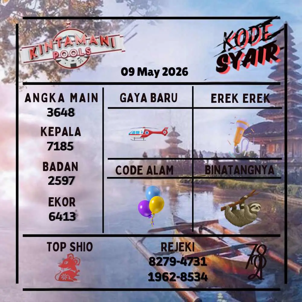 Kode Syair Kintamani Pools Mei 2026