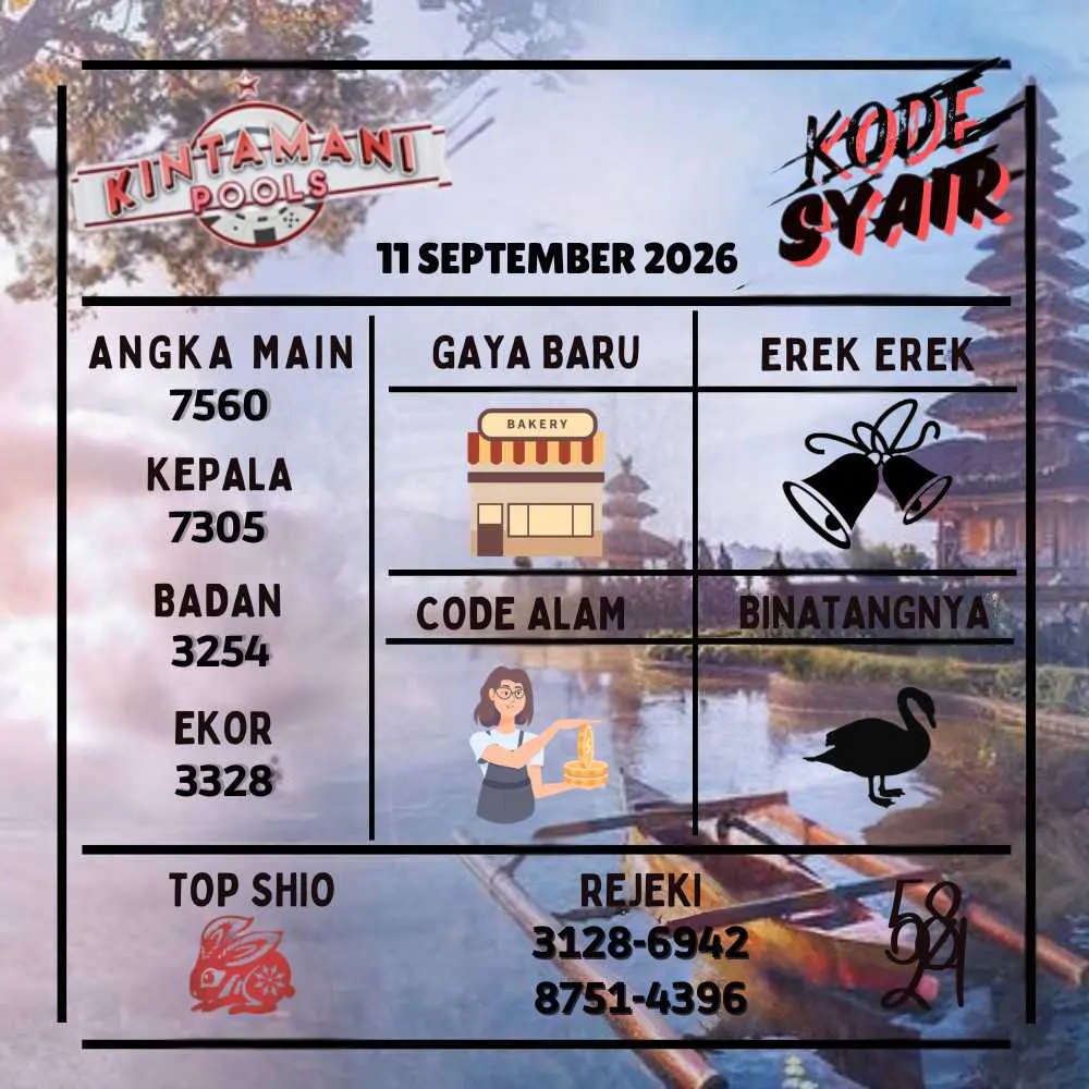 Kode Syair Kintamani Pools September 2026
