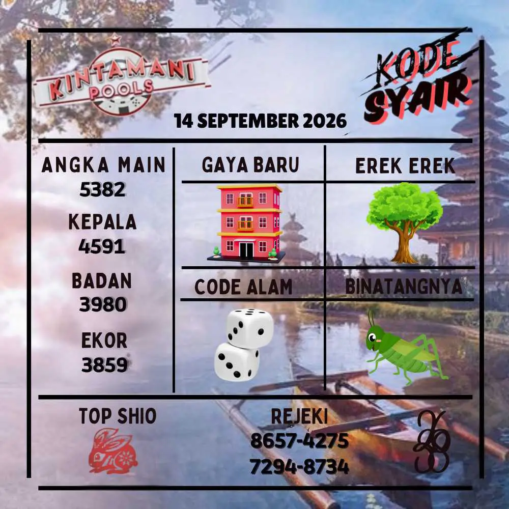 Kode Syair Kintamani Pools September 2026
