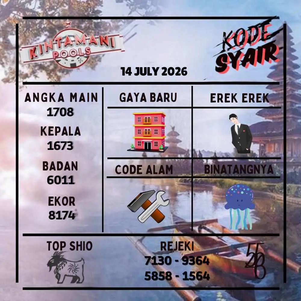 Kode Syair Kintamani Pools Juli 2026

