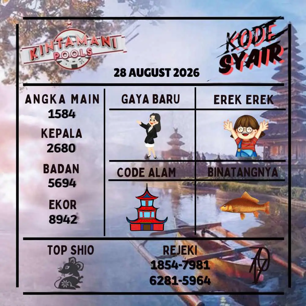 Kode Syair Kintamani Pools Agustus 2026