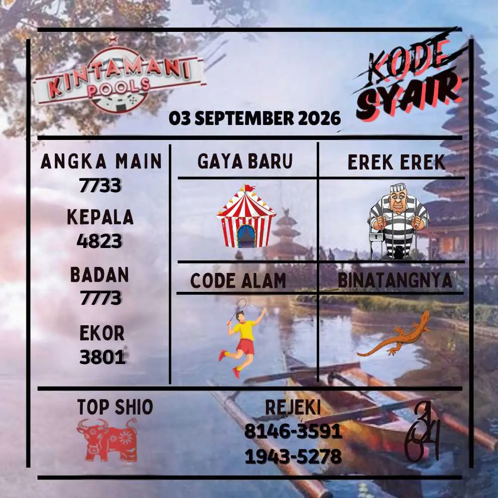 Kode Syair Kintamani Pools September 2026