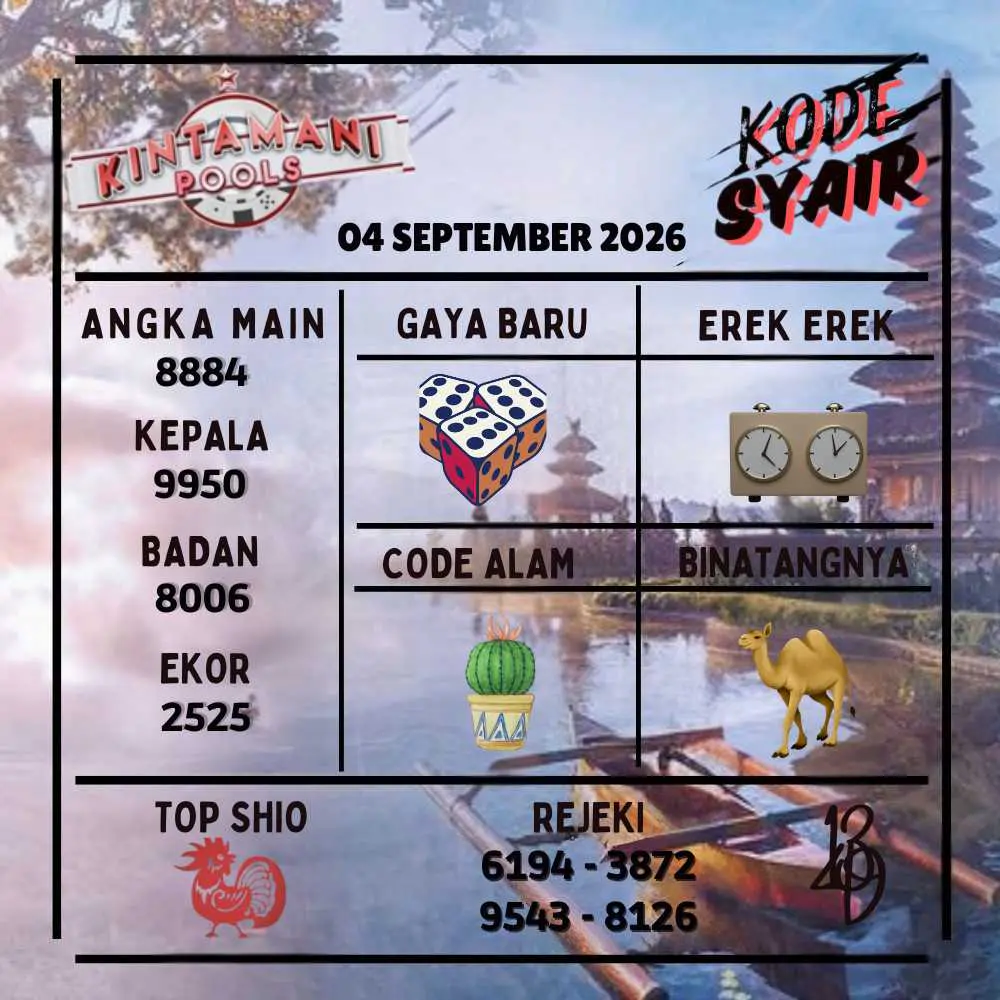 Kode Syair Kintamani Pools September 2026
