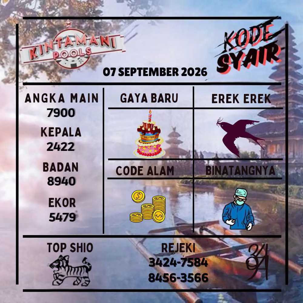 Kode Syair Kintamani Pools September 2026
