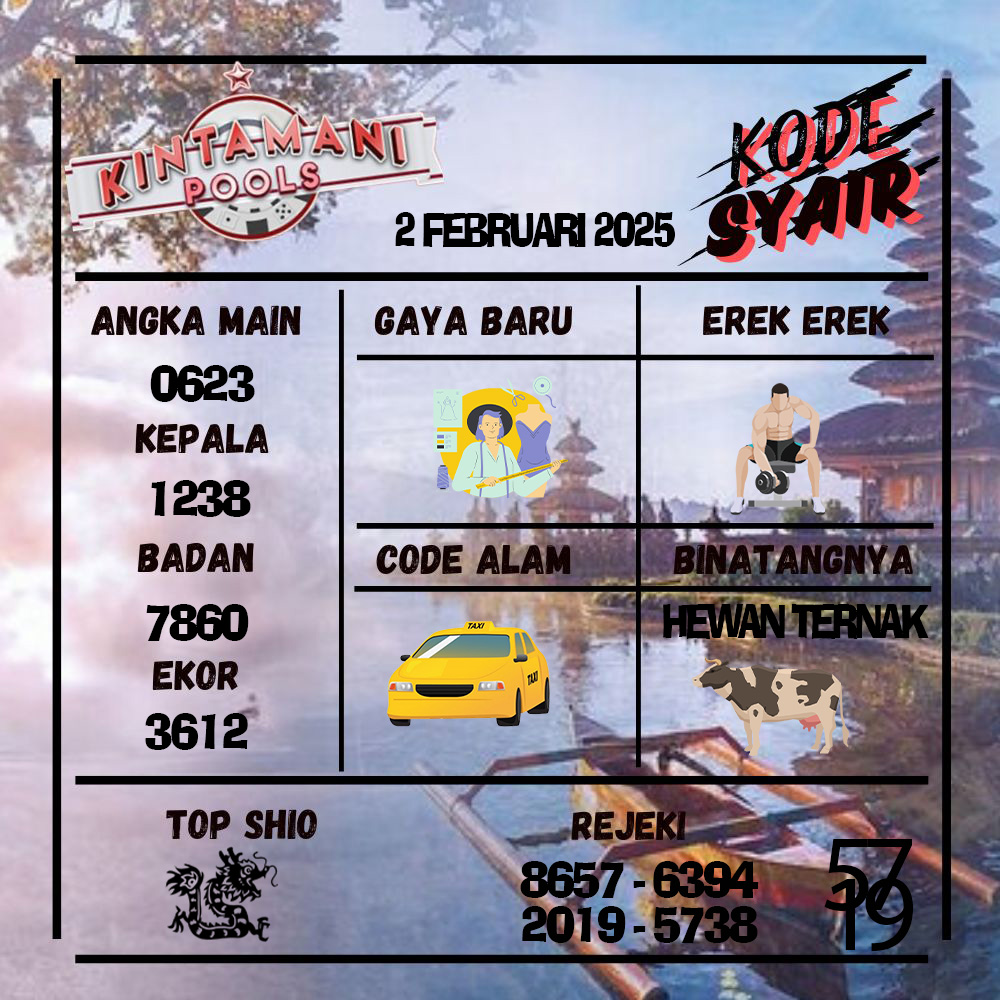 Kode Syair Kintamani Pools - Februari  Pools
