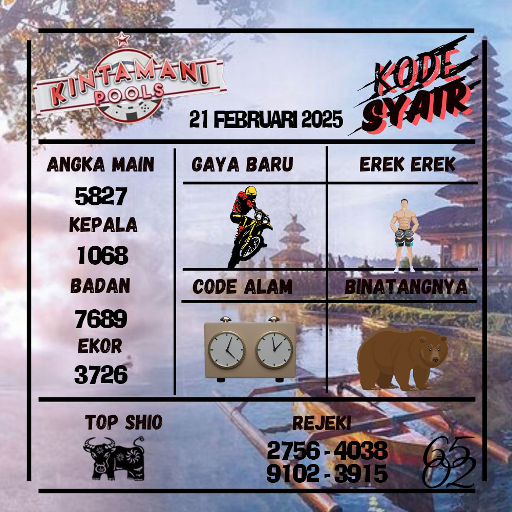 Kode Syair Kintamani Pools - Februari  Pools
