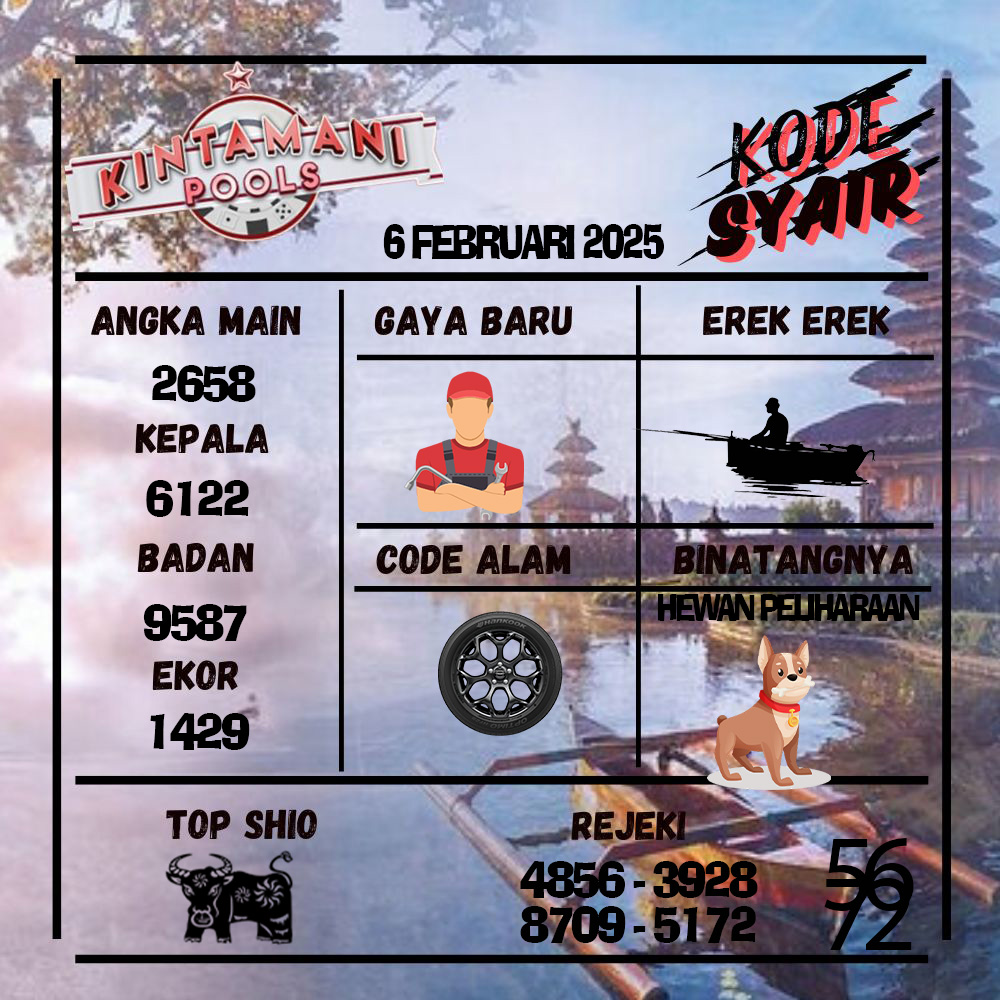 Kode Syair Kintamani Pools - Februari  Pools
