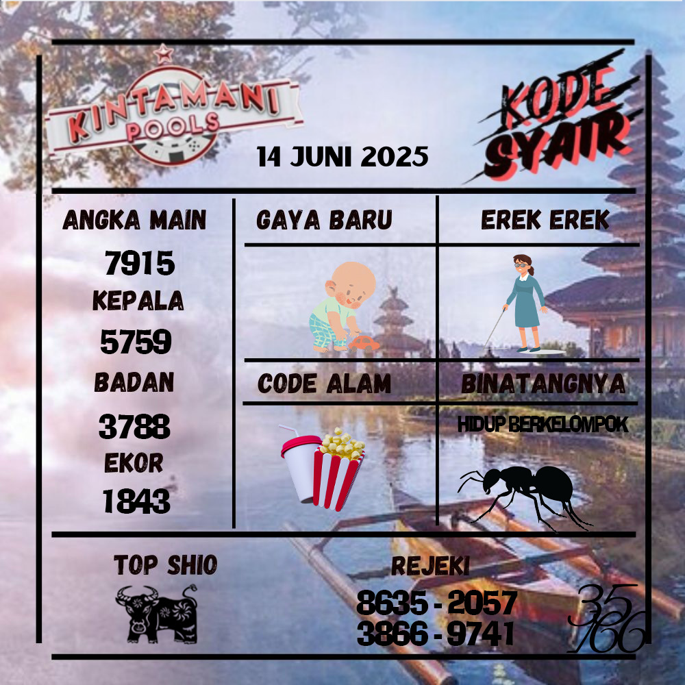Kode Syair Kintamani Pools - Juni  Pools