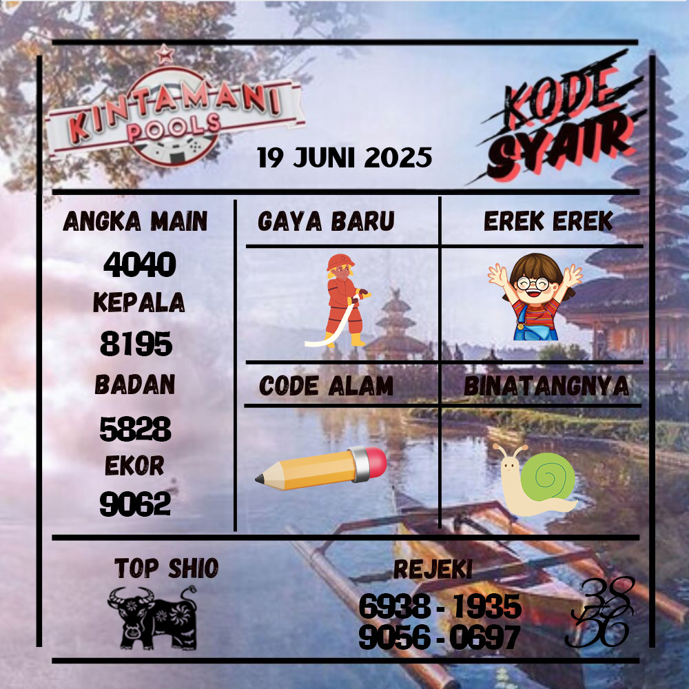 Kode Syair Kintamani Pools - Juni  Pools