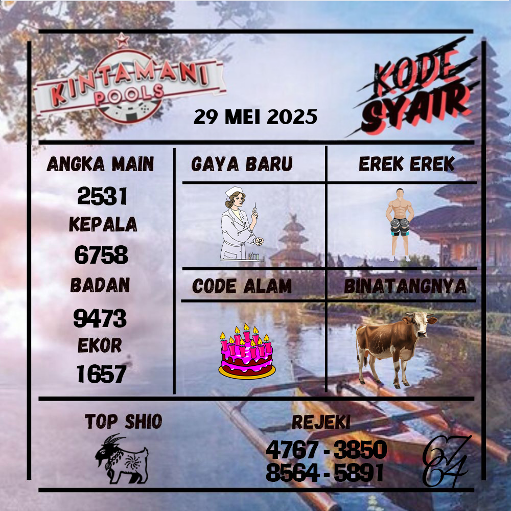 Kode Syair Kintamani Pools - Mei  Pools