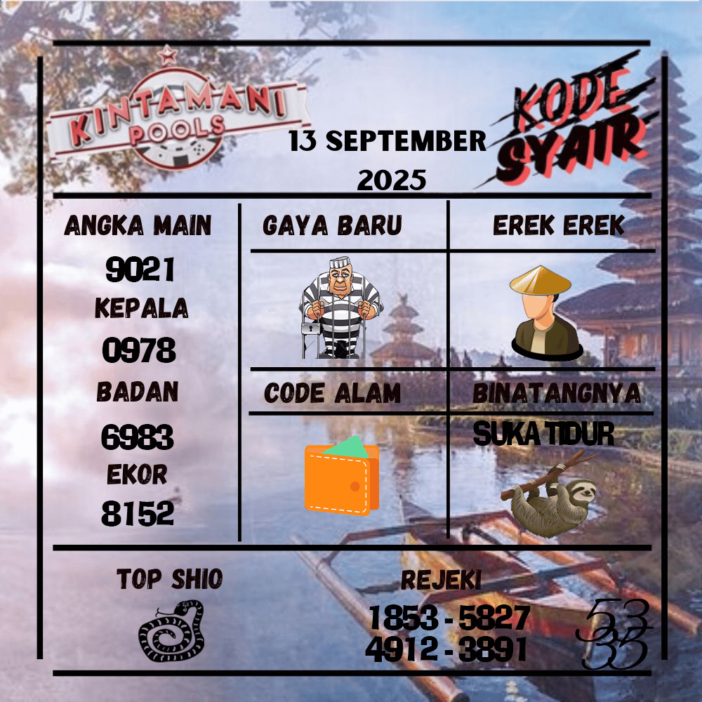 Kode Syair Kintamani Pools - September Pools